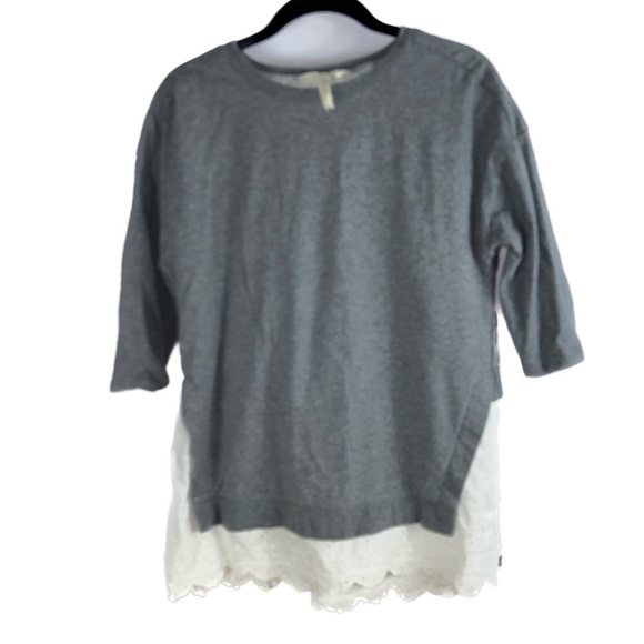 Matilda Jane Top In The Clouds Eyelet Tie Back Half Sleeve Pullover Crewneck - Picture 1 of 14
